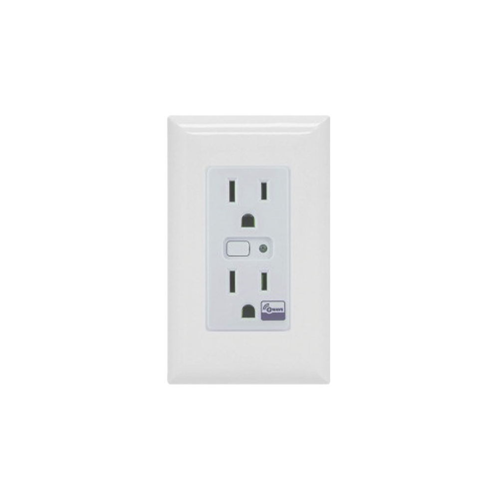 Tomacorriente con señal inalambrica Z-WAVE, requiere agregarse a un HUB HC7, puede ser un panel de alarma L5210, L7000 con Total Connect