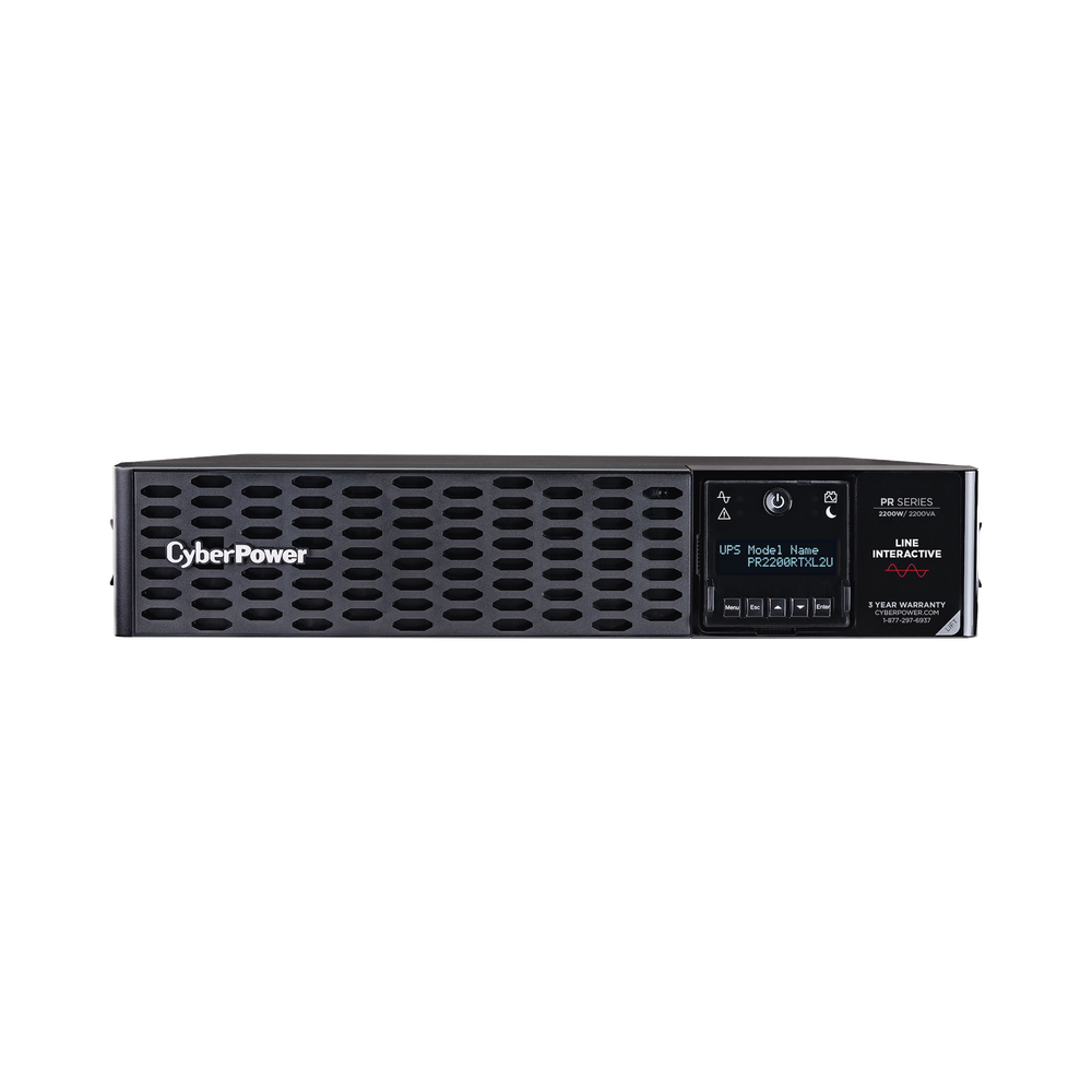 UPS de 2200 VA/2200 W, Topología Línea Interactiva, Entrada 120 Vca NEMA L5-30P, Onda Senoidal Pura, Torre o Rack 2 UR, Con 8 Tomas NEMA 5-20R