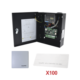 Kit para automatizar 1 ACCESO VEHICULAR con STICKERS en Parabrisas de vehiculos / Incluye Panel,  lector y 100 stickers / Software IVMS4200 incluido