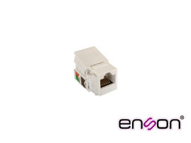 CONECTOR JACK ENSON ENS-JTL6WH CAT6 COLOR BLANCO A 90 GRADOS PONCHADO FACIL SIN PINZAS Y CUBREPOLVO CONECTOR JACK ENSON ENS-JTL6WH CAT6 COLOR BLANCO A 90 GRADOS PONCHADO FACIL SIN PINZAS Y CUBREPOLVO