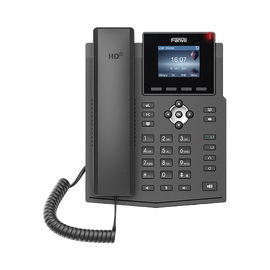 Teléfono IP empresarial para 4 líneas SIP con pantalla LCD de 2.4 pulgadas a color, Opus y conferencia de 3 vías, PoE.