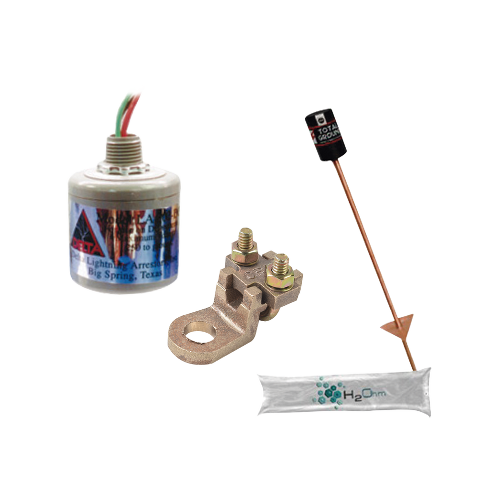 Kit de Tierra Física con Supresor de Descargas Atmosféricas en CD