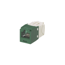 Conector Jack RJ45 Estilo TG, Mini-Com, Categoría 6, de 8 posiciones y 8 cables, Color Verde