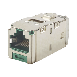 Conector Jack RJ45 Blindado, Estilo TG, Mini-Com, Categoría 6A, de 8 posiciones y 8 cables, Color Verde