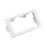Inserto Plano de 1/3, Espacio para Dos Módulos Mini-Com®, Color Blanco Mate