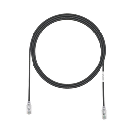 Cable de Parcheo TX6, UTP Cat6, Diámetro Reducido (28AWG), Color Negro, 10ft