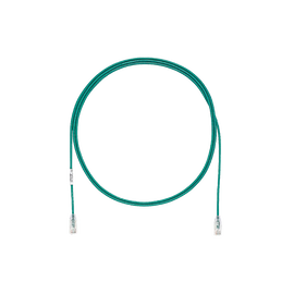 Cable de Parcheo TX6, UTP Cat6, Diámetro Reducido (28AWG), Color Verde, 1ft