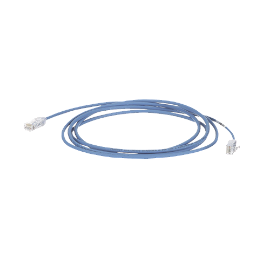 Cable de Parcheo TX6, UTP Cat6, Diámetro Reducido (28AWG), Color Azul, 30ft