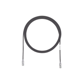 Cable de Parcheo TX6, UTP Cat6, Diámetro Reducido (28AWG), Color Negro, 3ft