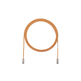 Cable de Parcheo TX6, UTP Cat6, Diámetro Reducido (28AWG), Color Naranja, 3ft