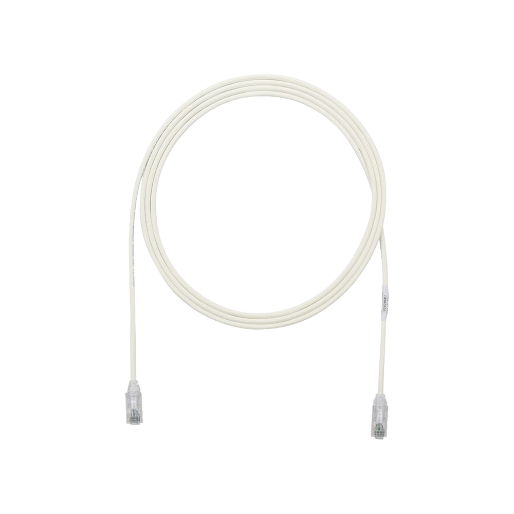 Cable de Parcheo TX6, UTP Cat6, Diámetro Reducido (28AWG), Color Blanco Mate, 5ft
