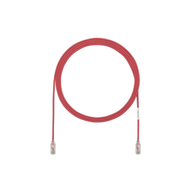 Cable de Parcheo TX6, UTP Cat6, Diámetro Reducido (28AWG), Color Rojo, 5ft
