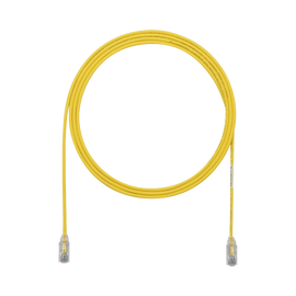 Cable de Parcheo TX6, UTP Cat6, Diámetro Reducido (28AWG), Color Amarillo, 5ft
