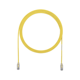 Cable de Parcheo UTP Cat6A, CM/LSZH, Diámetro Reducido (28AWG), Color Amarillo, 3ft