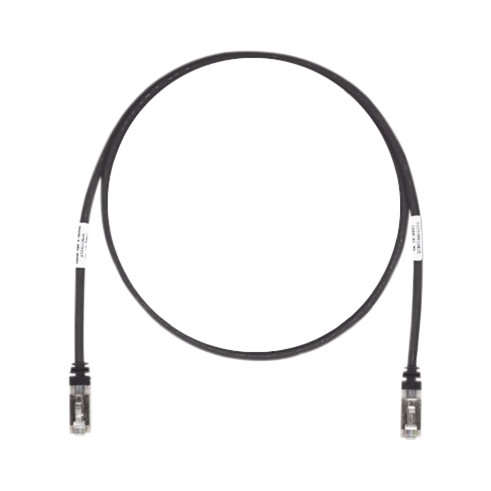 Patch Cord Cat6A, Blindado S/FTP, CM/LS0H, 10 Metros, Color Negro
