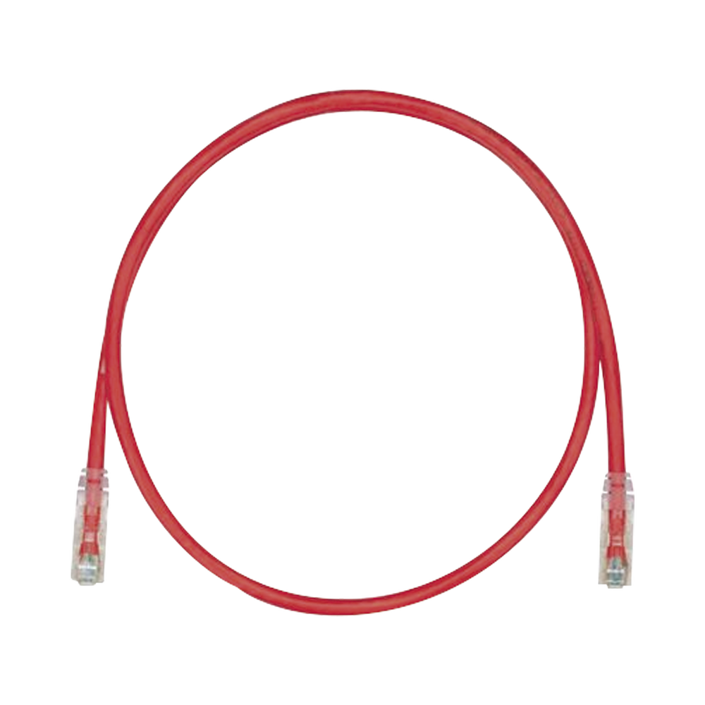 Cable de Parcheo TX6, UTP Cat6, 24 AWG, CM/LSZH, Color Rojo, 7ft