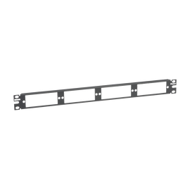 Patch Panel de Fibra Óptica, Para 4 Placas Acopladras FAP o FMP, Color Negro, 1UR