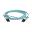 Jumper de Fibra Optica Multimodo 50/125 OM4, LC-LC Duplex, OFNR (Riser), Color Aqua, 3 Metros
