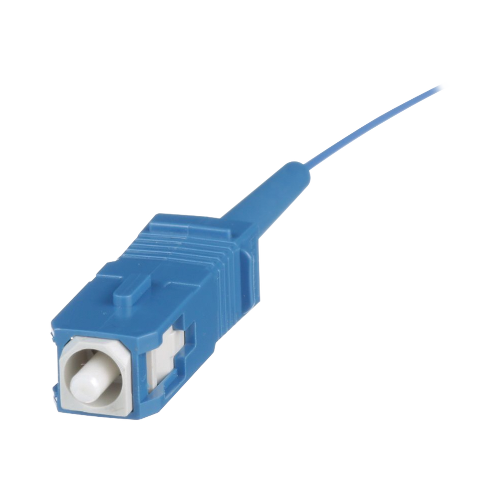 Pigtail de Fibra Óptica SC Simplex, Monomodo OS2 9/125, 900um, Color Azul, 1 Metro