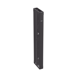 Organizador Vertical Doble PatchRunner™, Para Rack Abierto de 45 Unidades, 6in de Ancho, Color Negro