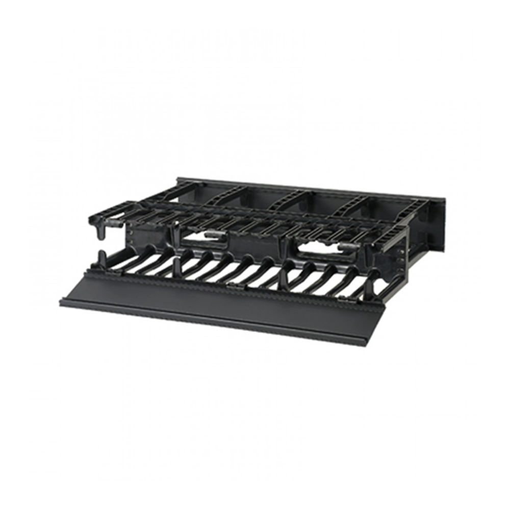 Organizador de Cables Horizontal NetManager, Doble (Frontal y Posterior), Para Rack de 19in, 2UR