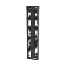 Organizador Vertical Doble PatchRunner™, Para Rack Abierto de 45 Unidades, 8in de Ancho, Color Negro
