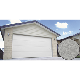 Puerta de Garage PREMIUM, Lisa color blanco 9X7 FT, AISLADA, Estilo U.S.A.