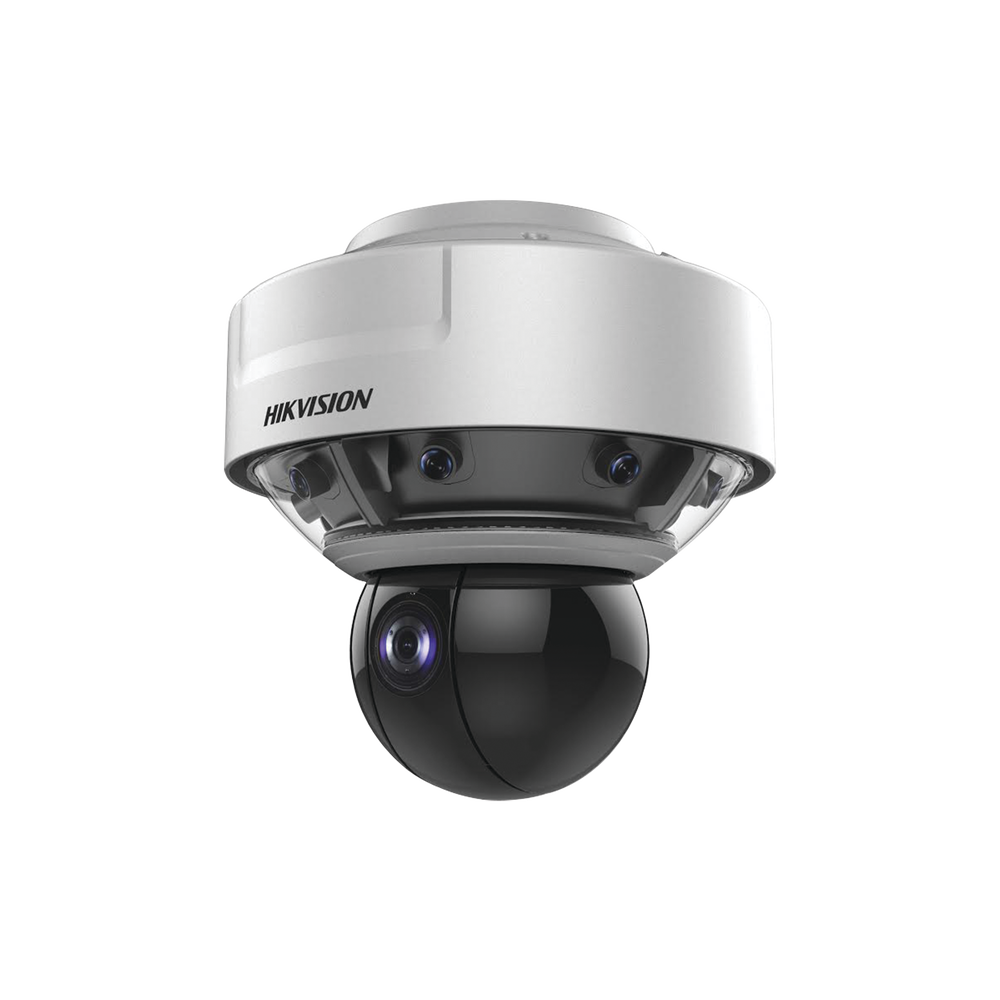 PanoVu series / Vista Panorámica 180° / 4 Lentes de 2 Megapixel + PTZ 4 Megapixel de 40X Zoom / Posicionamiento 3D / IP66 / WDR 120 dB / 250 mts IR