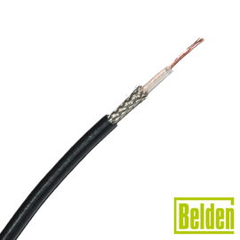 Cable tipo RG-174/U, Blindaje al 90% con Malla de Cobre Estañada, Núcleo Trenzado de Acero en baño de Cobre y Aislante de Polietileno. Cable tipo RG-174/U, Blindaje al 90% con Malla de Cobre Estañada, Núcleo Trenzado de Acero en baño de Cobre y Aislante de Polietileno.