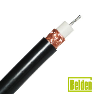 Carrete de 305 m de cable coaxial RG11U, conductor central de cobre estañado trenzado, calibre 18 con blindaje de malla trenzada de cobre 97% Carrete de 305 m de cable coaxial RG11U, conductor central de cobre estañado trenzado, calibre 18 con blindaje de malla trenzada de cobre 97%