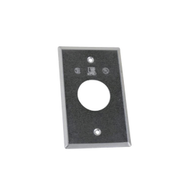 Tapa rectangular aluminio para contacto 35.23 mm tipo RR a prueba de intemperie.