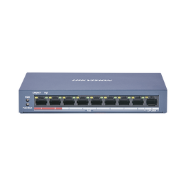 Switch PoE+ / 250 Metros PoE Larga Distancia / 8 Puertos 10/100 Mbps 802.3af/at (30W) +1 Puerto 100 Mbps Uplink