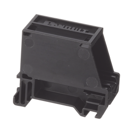 Adaptador de 1 Puerto, Para Conectores Tipo Mini-Com, Montaje en Riel Din Estándar de 35mm, Color Negro