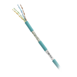 Bobina de Cable Blindado SF/UTP, Cat5e de 4 Pares, Uso Industrial, Multifilar (Flexible), Color Azul Cerceta, Bobina de 305m