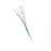 Bobina de Cable Blindado S/FTP, Cat6A, Uso Industrial, Multifilar (Flexible), Color Azul Cerceta, Bobina de 500m