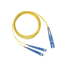 Jumper de Fibra Optica Monomodo 9/125 OS2, LC-SC Duplex, OFNR (Riser), Color Amarillo, 3 Metros