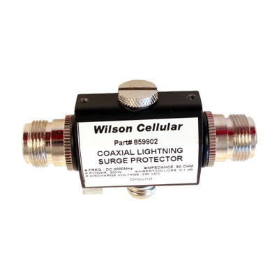 Protector contra descargas eléctricas. Cubre los rangos de frecuencia de los amplificadores de Señal Celular. 50 Ohm. Conectores N. Protector contra descargas eléctricas. Cubre los rangos de frecuencia de los amplificadores de Señal Celular. 50 Ohm. Conectores N.