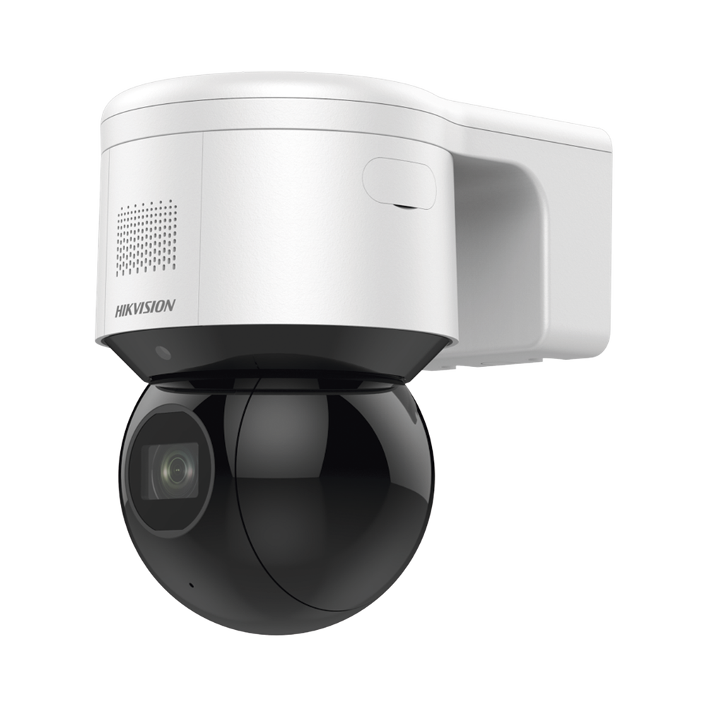 PTZ IP 4 Megapixel / 4X Zoom Óptico / 50 mts IR EXIR / Luz Estroboscópica / Sirena Integrada / WDR 120 dB / PoE+ / IP66 / Ultra Baja Iluminación / Micrófono y Bocina Interconstruido / Micro SD