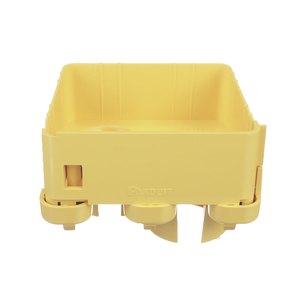 Tapa con 2 Salidas a Tubo de 1.5in (38mm), Para uso con Canaletas 4X4 FiberRunner™, Color Amarillo