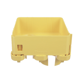 Tapa con 2 Salidas a Tubo de 1.5in (38mm), Para uso con Canaletas 4X4 FiberRunner™, Color Amarillo