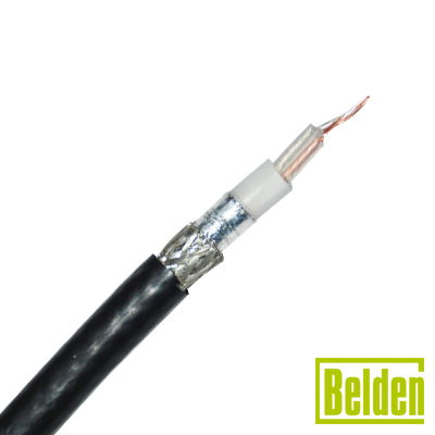 Cable con blindaje duo foll + 86% de malla trenzada estañada 100%, aislante de polietileno. Cable con blindaje duo foll + 86% de malla trenzada estañada 100%, aislante de polietileno.