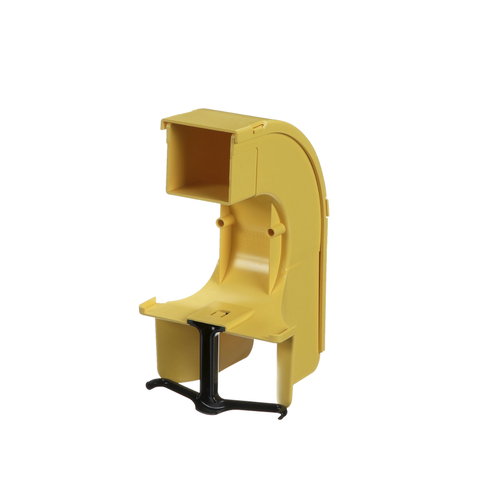 Bajada Para Canaleta FiberRunner™, Uso con Medidas 4x4, 6X4, 12X4, o 24X12, Con Reducción a 2X2, Color Amarillo