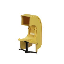 Bajada Para Canaleta FiberRunner™, Uso con Medidas 4x4, 6X4, 12X4, o 24X12, Con Reducción a 2X2, Color Amarillo