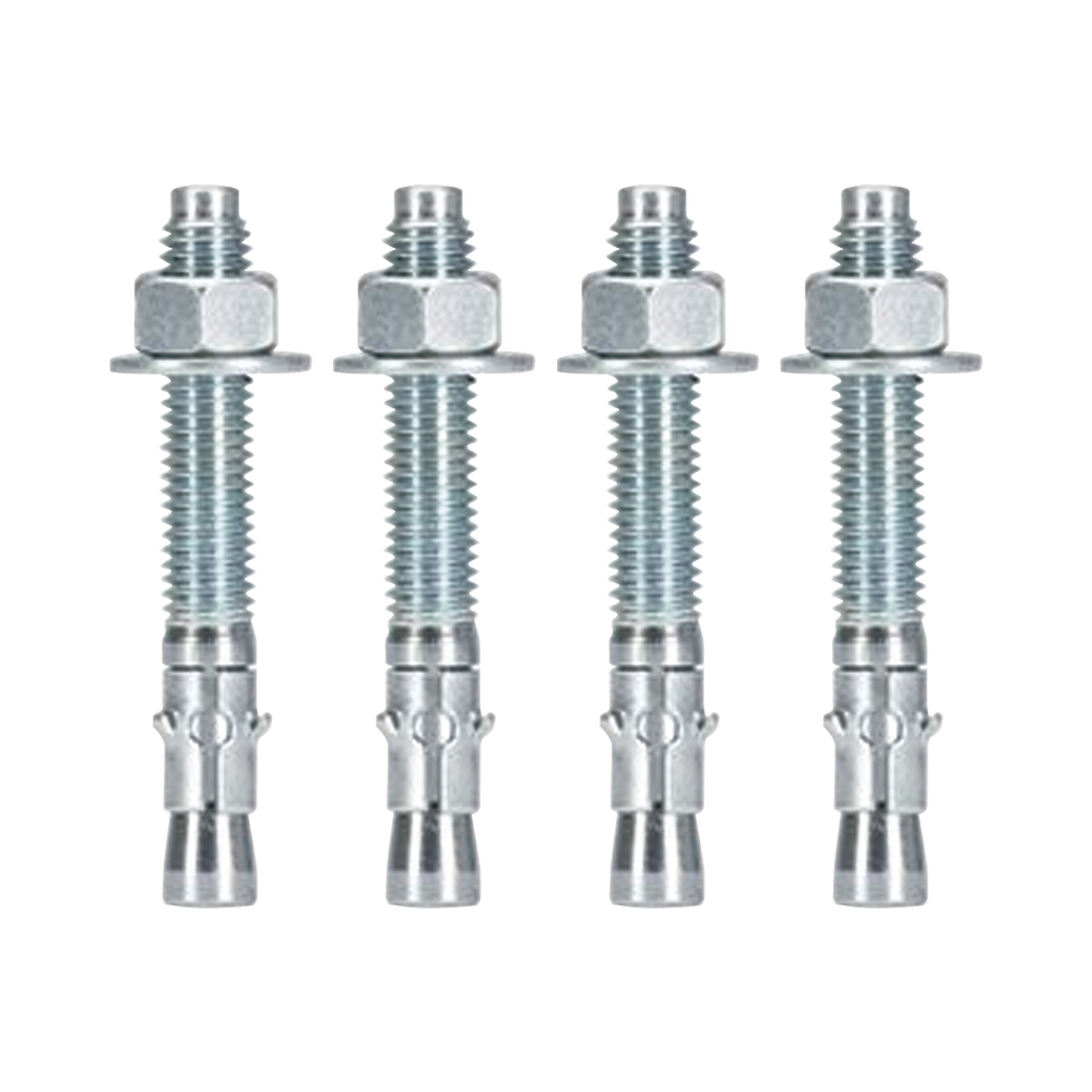 Kit de Anclaje a Piso, Para Rack de 2 o 4 Postes, Fabricado en Acero, 4 Piezas