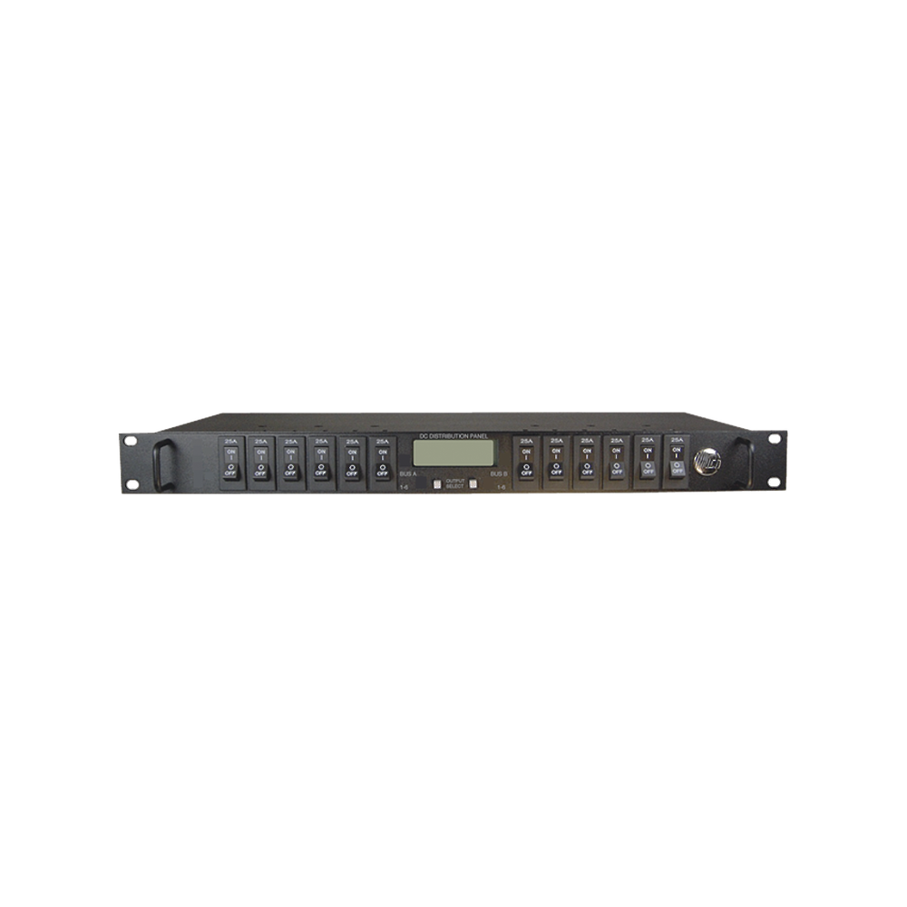 PDU Administrable , 12 Brakers, Doble Bus de Distribución CD, Aplicaciones 12,24 y 48 VCD.