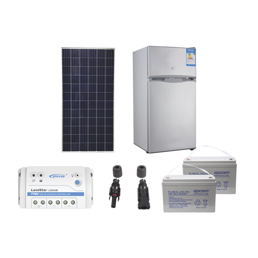 Kit de energía solar para refrigerador de 105 L de aplicaciones aisladas de la red eléctrica