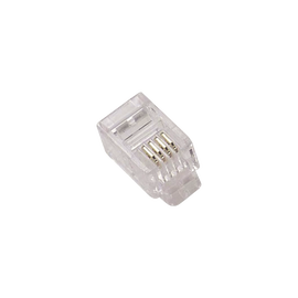 Conector Plug Modular Telefónico RJ-22 para cable.