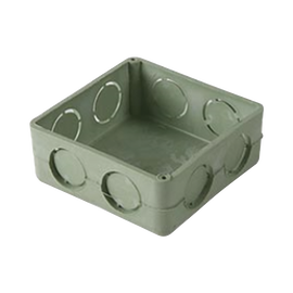 Caja cuadrada de 1  para instalaciones con tuberia PVC Conduit pesado