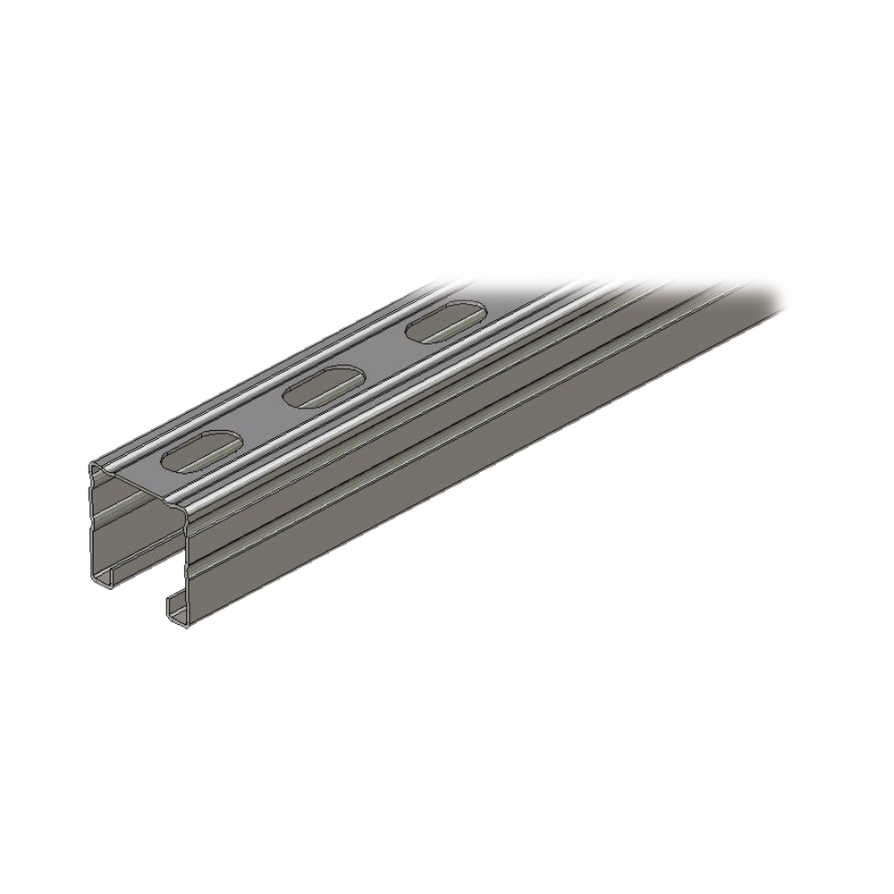 Unicanal Perforado 4 x 4 Calibre 16 de 3 metros.