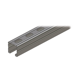 Unicanal Perforado 4 x 4 Calibre 16 de 3 metros.
